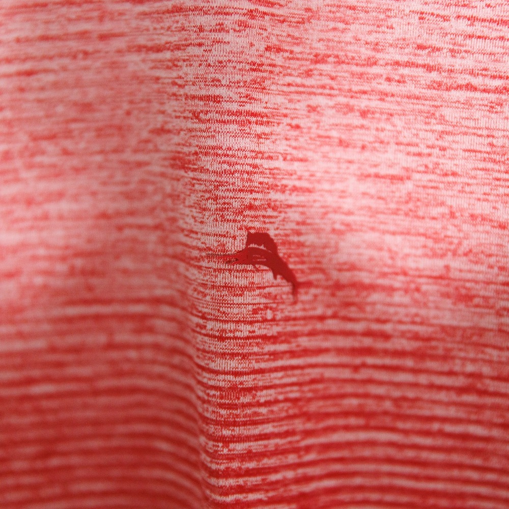 Tommy Bahama IslandZone Red Space Dye Ombre Long Sleeve Shirt Medium - Picture 2 of 10